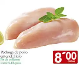 Supermercados Bip Bip Pechuga de pollo entera oferta