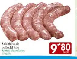 Supermercados Bip Bip Salchicha de pollo oferta