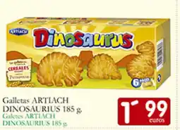 Supermercados Bip Bip ARTIACH DINOSAURIUS Galletas oferta
