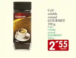 Supermercados Bip Bip GOURME Café soluble natural oferta