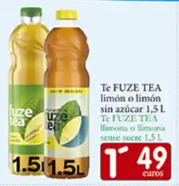 Supermercados Bip Bip FUZE TEA Te limón o limón sin azúcar oferta