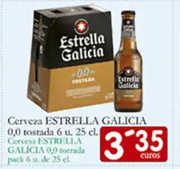 Supermercados Bip Bip ESTRELLA GALICIA Cervesa 0,0 torrada oferta