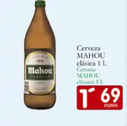 Supermercados Bip Bip MAHOU Cervesa classica oferta