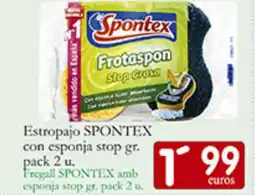 Supermercados Bip Bip SPONTEX Estropajo con esponja stop oferta