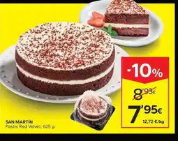 Caprabo SAN MARTÍN Pastís Red Velvet oferta