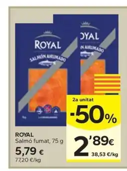 Caprabo ROYAL Salmó fumat oferta