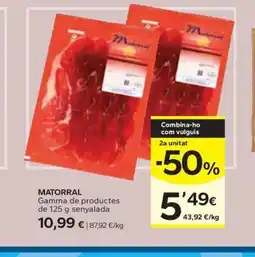 Caprabo MATORRAL Gamma de productes oferta