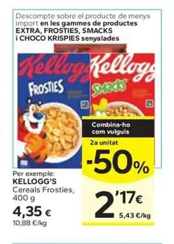 Caprabo KELLOGG'S Cereals Frosties oferta