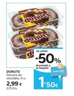 Caprabo DONUTS Donuts de xocolata oferta