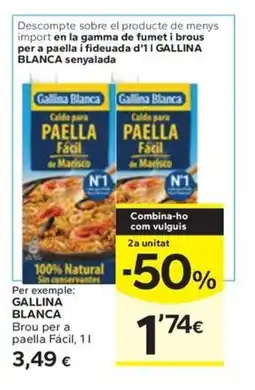 Caprabo GALLINA BLANCA Brou per a paella Fácil oferta