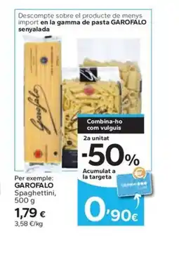 Caprabo GAROFALO Spaghettini oferta