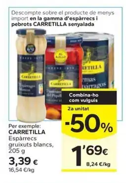Caprabo CARRETILLA Espàrrecs gruixuts blancs oferta