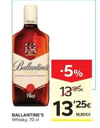 Caprabo BALLANTINE'S Whisky oferta