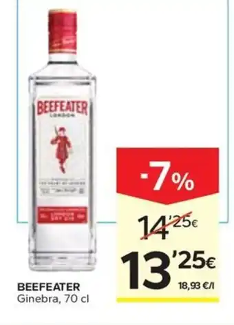 Caprabo BEEFEATER Ginebra oferta