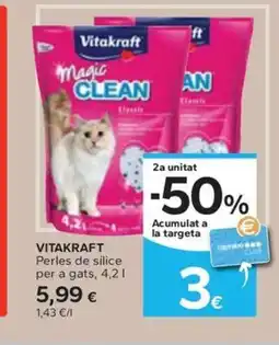 Caprabo VITAKRAFT Perles de silice per a gats oferta