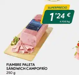 Masymas CAMPOFRÍO Fiambre paleta sandwich oferta