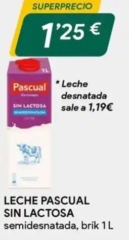 Masymas Leche pascual sin lactosa oferta