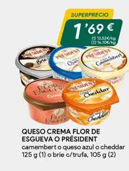 Masymas PRÉSIDENT Queso crema flor de esgueva oferta