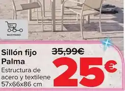 Carrefour Sillón fijo palma oferta
