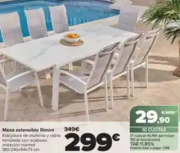 Carrefour Mesa extensible rimini oferta