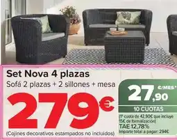 Carrefour Set nova 4 plazas oferta