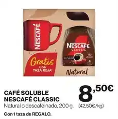 Hipercor Nescafé - café soluble classic oferta
