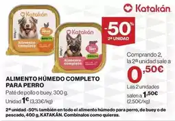 Hipercor Katakán - alimento húmedo completo para perro oferta