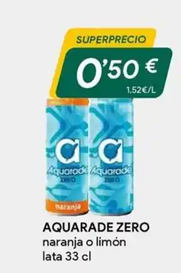 Masymas Aquarade zero naranja o limón oferta