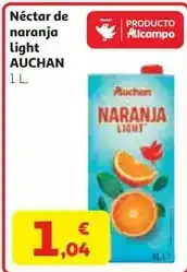 Alcampo Auchan - nectar de naranja light oferta
