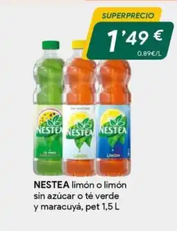 Masymas NESTEA limón o limón sin azúcar o té verde y maracuyá oferta