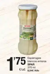 SPAR Fragadis Spar - espárragos blancos enteros oferta
