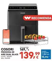 Worten Cosori - freidora de aire dual blaze oferta