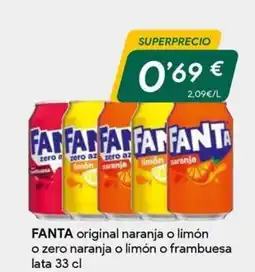 Masymas FANTA original naranja o limón o zero naranja o limón o frambuesa oferta