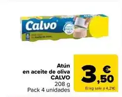 Carrefour Market Calvo - atun en aceite de oliva oferta