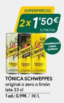 Masymas SCHWEPPES Tónica oferta