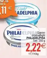 Plenus Supermercados Philadelphia - queixo original/ light oferta
