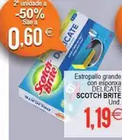Plenus Supermercados Scotch-brite - estropallo grande con esponxa delicate oferta