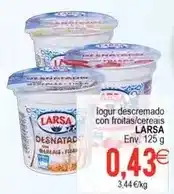 Plenus Supermercados Larsa - iogur descremado con froitas/cereais oferta