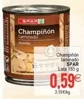 Plenus Supermercados Spar - champiñón laminado oferta
