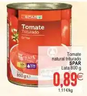 Plenus Supermercados Spar - tomate natural triturado oferta