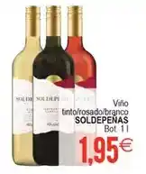 Plenus Supermercados Castillo de soldepeñas - viño tinto/rosado/branco oferta
