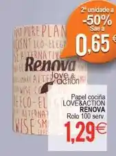 Plenus Supermercados Renova - papel cocina love&action oferta