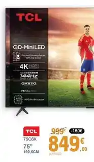 E.Leclerc Tcl - 75c6k 75 oferta