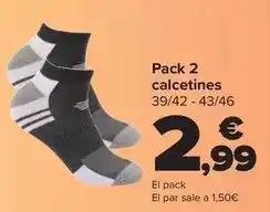 Carrefour Tex - pack 2 calcetines oferta