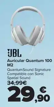 Carrefour Jbl - auricular quantum 100 m2 oferta