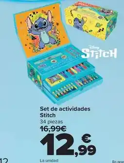 Carrefour Stitch - set de actividades oferta