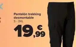 Carrefour Tex - pantalón trekking desmontable oferta