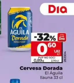 Dia EL ÁGUILA Cervesa Dorada oferta