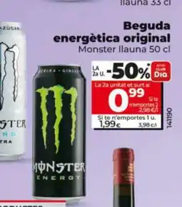 Dia MONSTER Beguda energètica original oferta