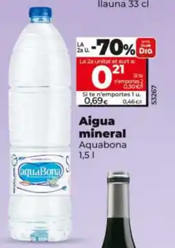 Dia AQUABONA Aigua mineral oferta